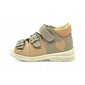 Flo-911 Szürke púder szív